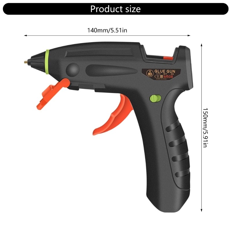 Cordless Hot Glues Guns Fast Heating Rechargeable for DIY and Projects