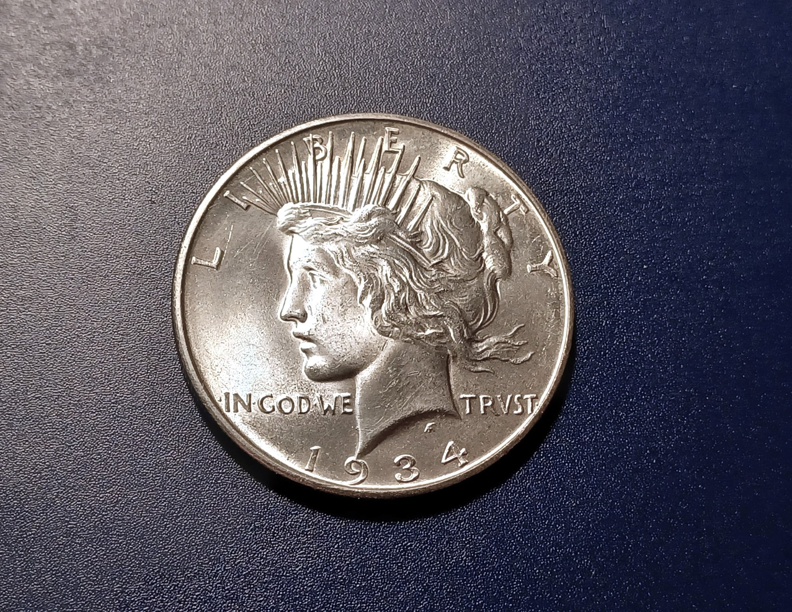 Gem BU 1934-D U.S. Peace Dollar