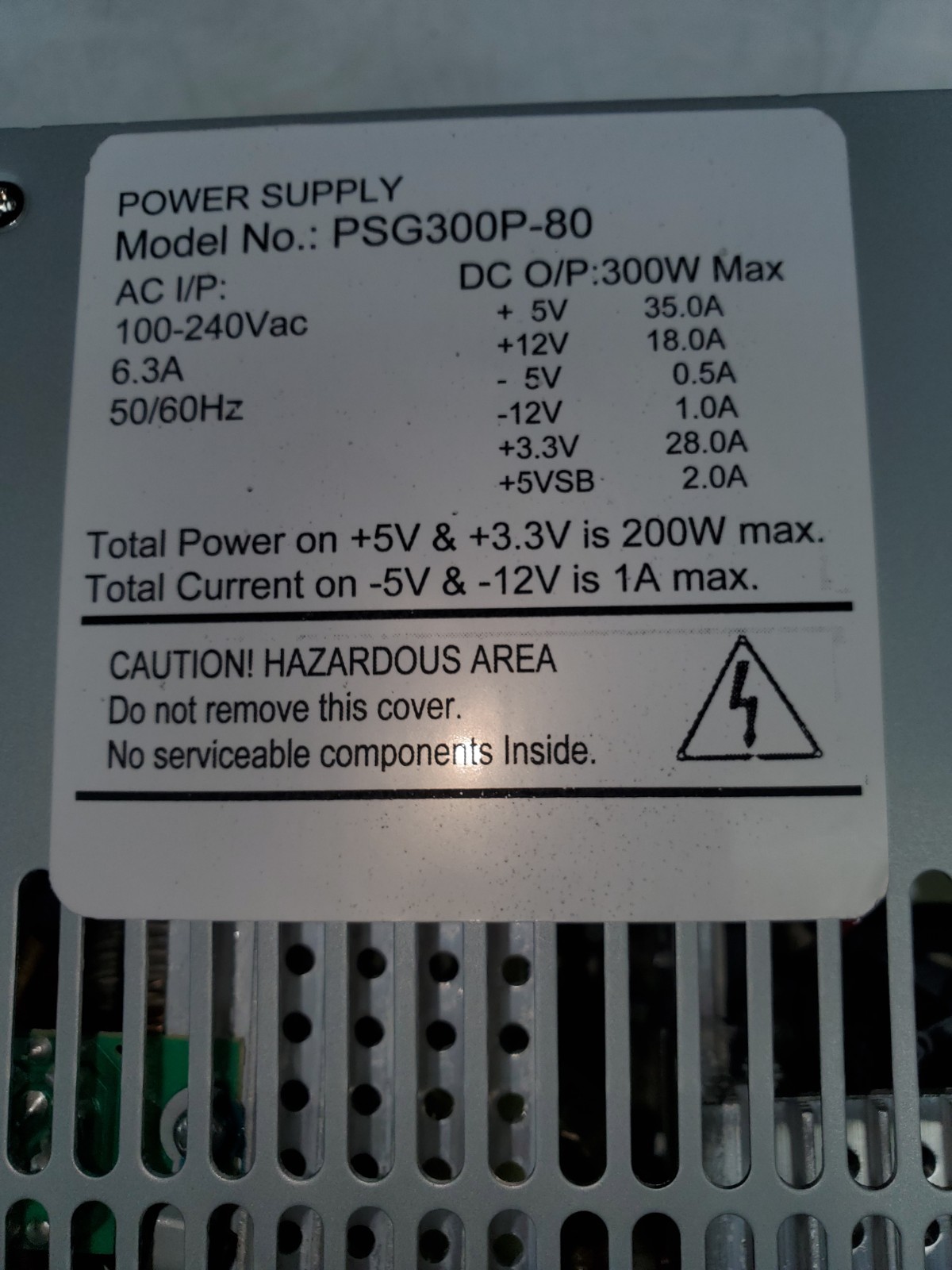 PSG300P-80 300W power supply