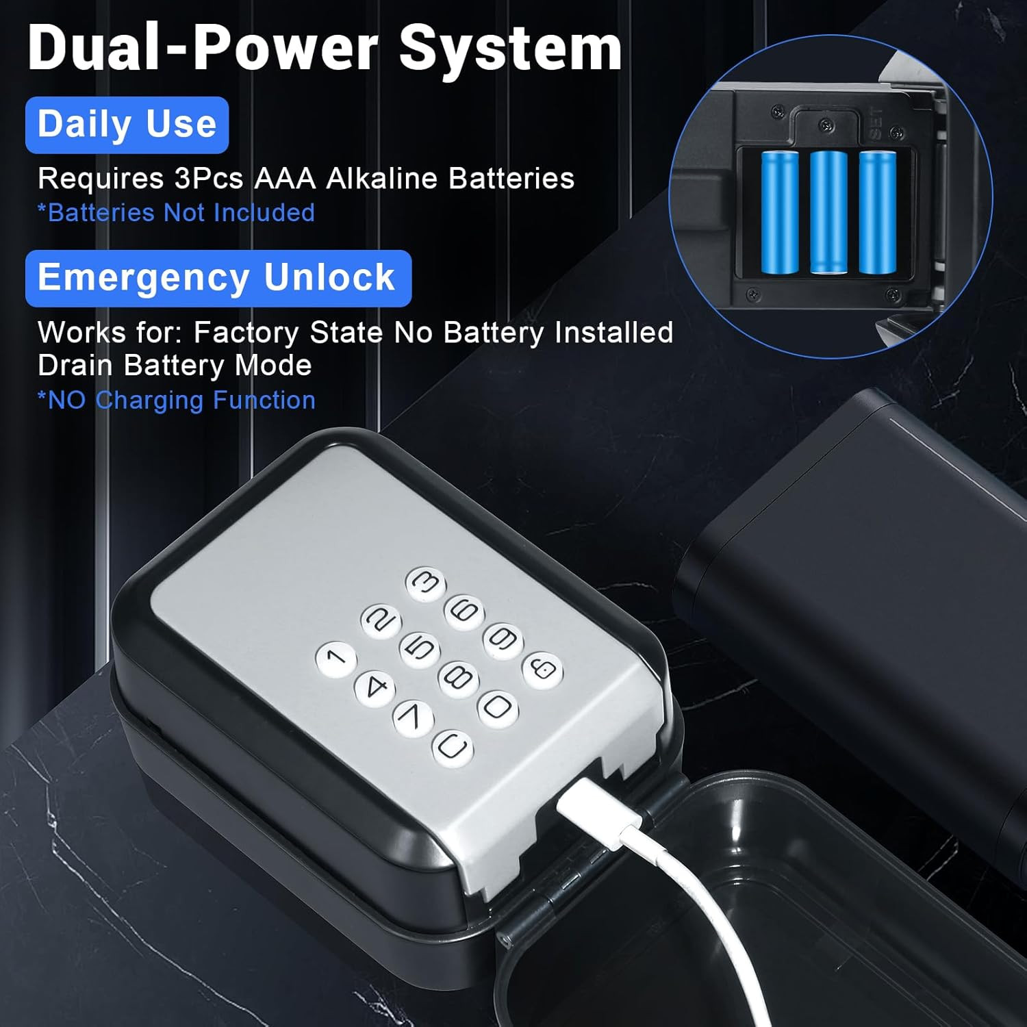 Smart Key Lock Box with Code – Bluetooth & PIN Unlock, APP Controlled Digital Lo