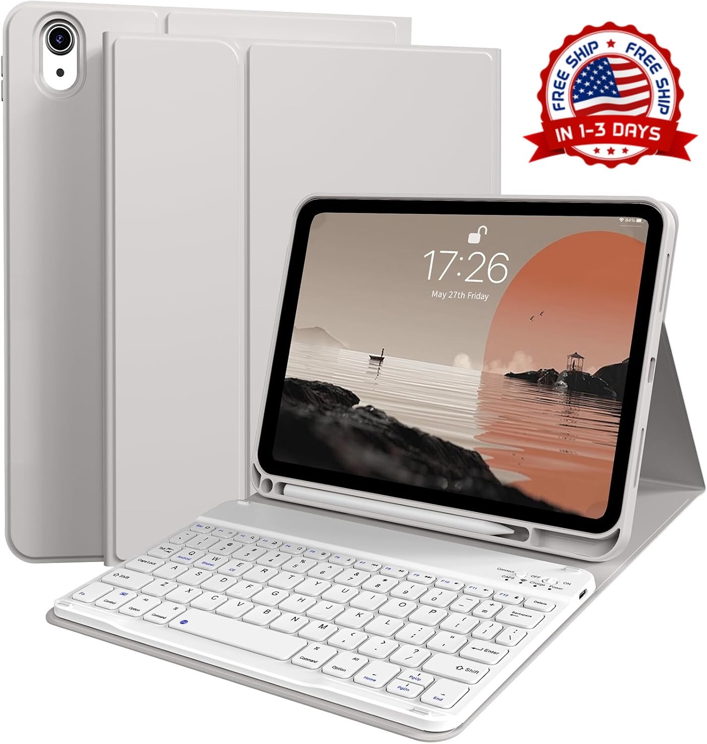 Funda con teclado para iPad de 11/10.9 pulgadas de 11/10th generación (Gris) NEW