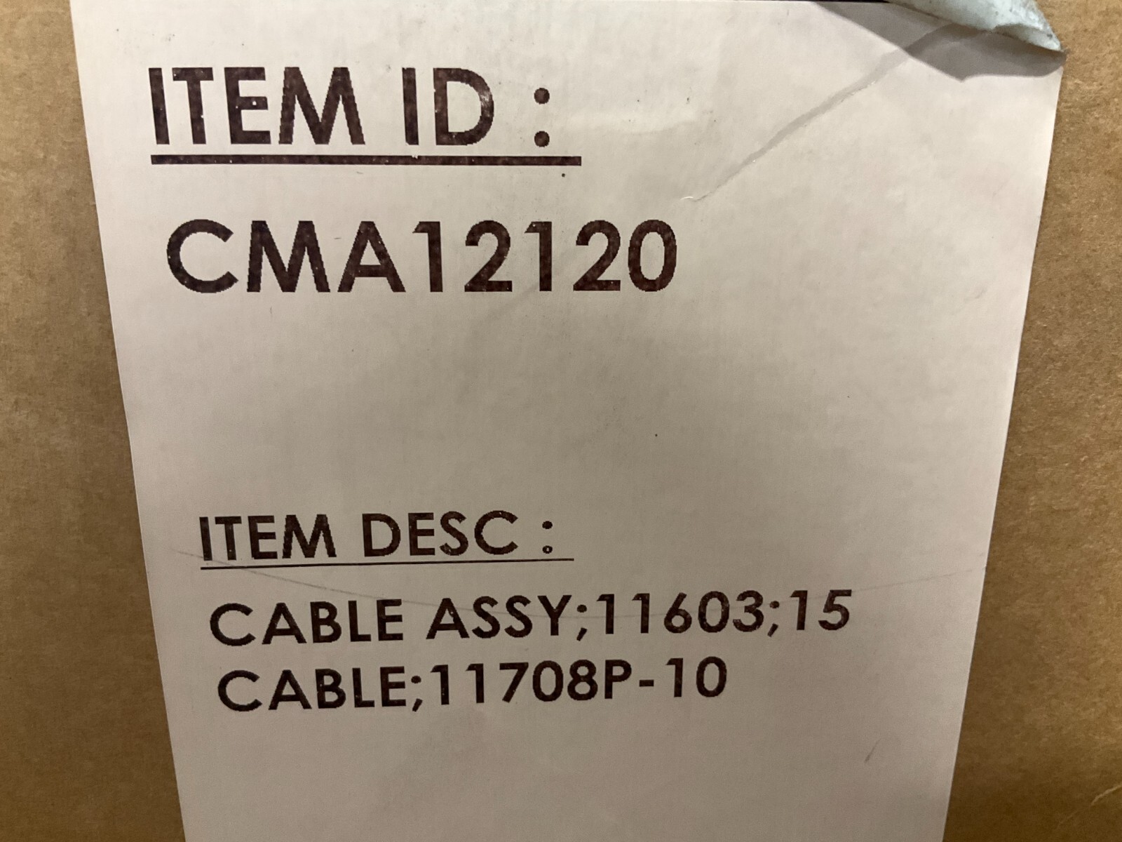 EZGO CMA12120 Cable Assy New (TSC)