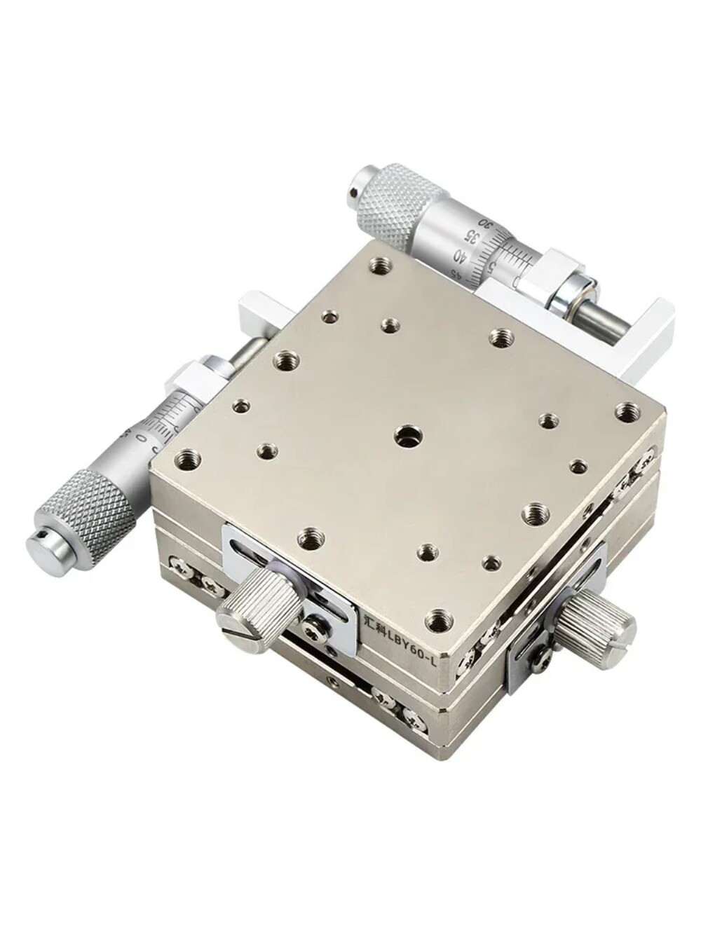 LBY100/60 High-Precision Optical Fine-Adjustment Stainless Steel Stage X/Y Axes