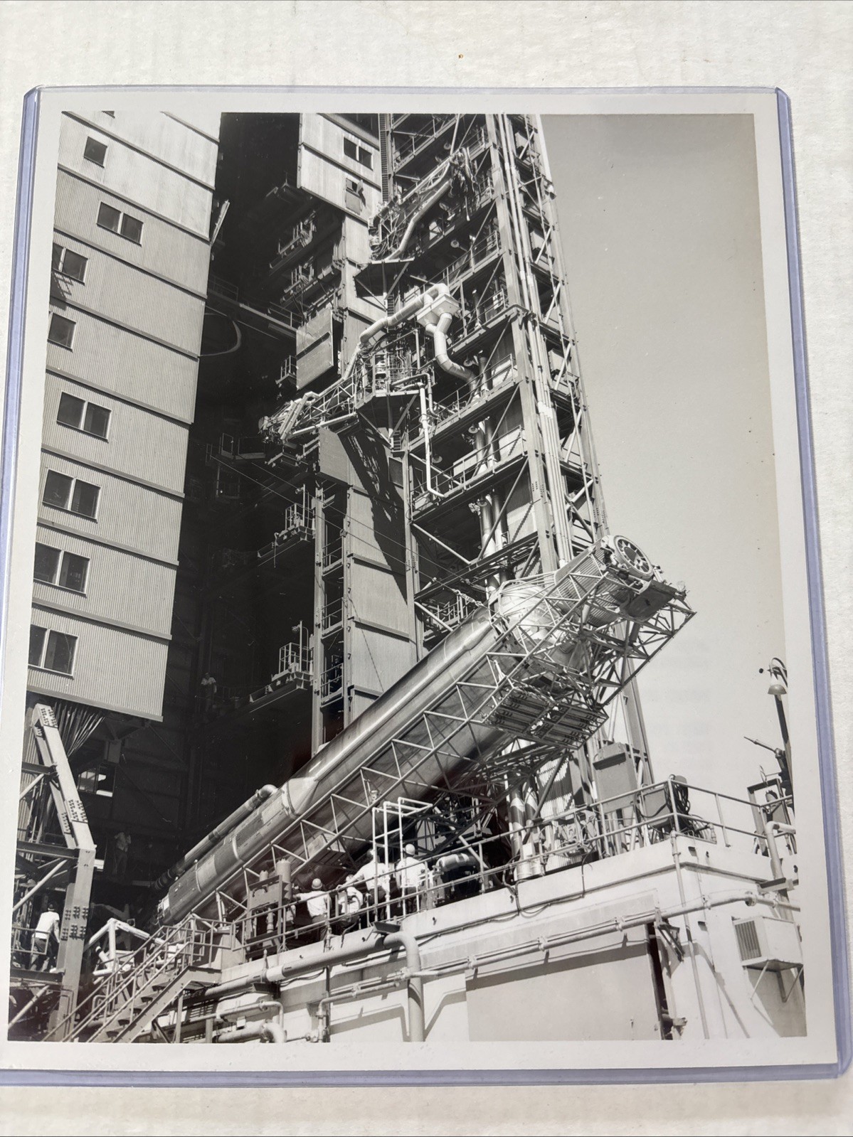 NASA Atlas-Centaur Rocket Erected At 36-B 1966 Press Photo