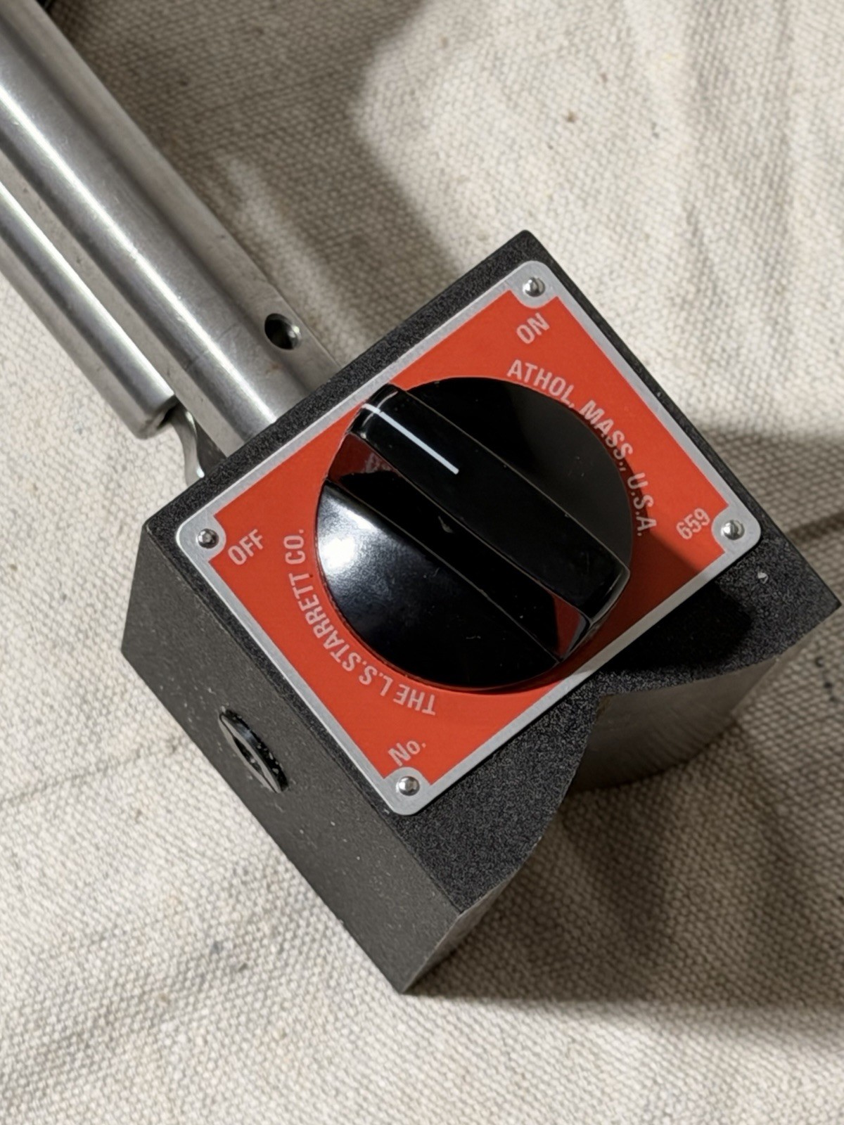 Starrett 659A Magnetic Base Indicator Holder Tooling Fixture
