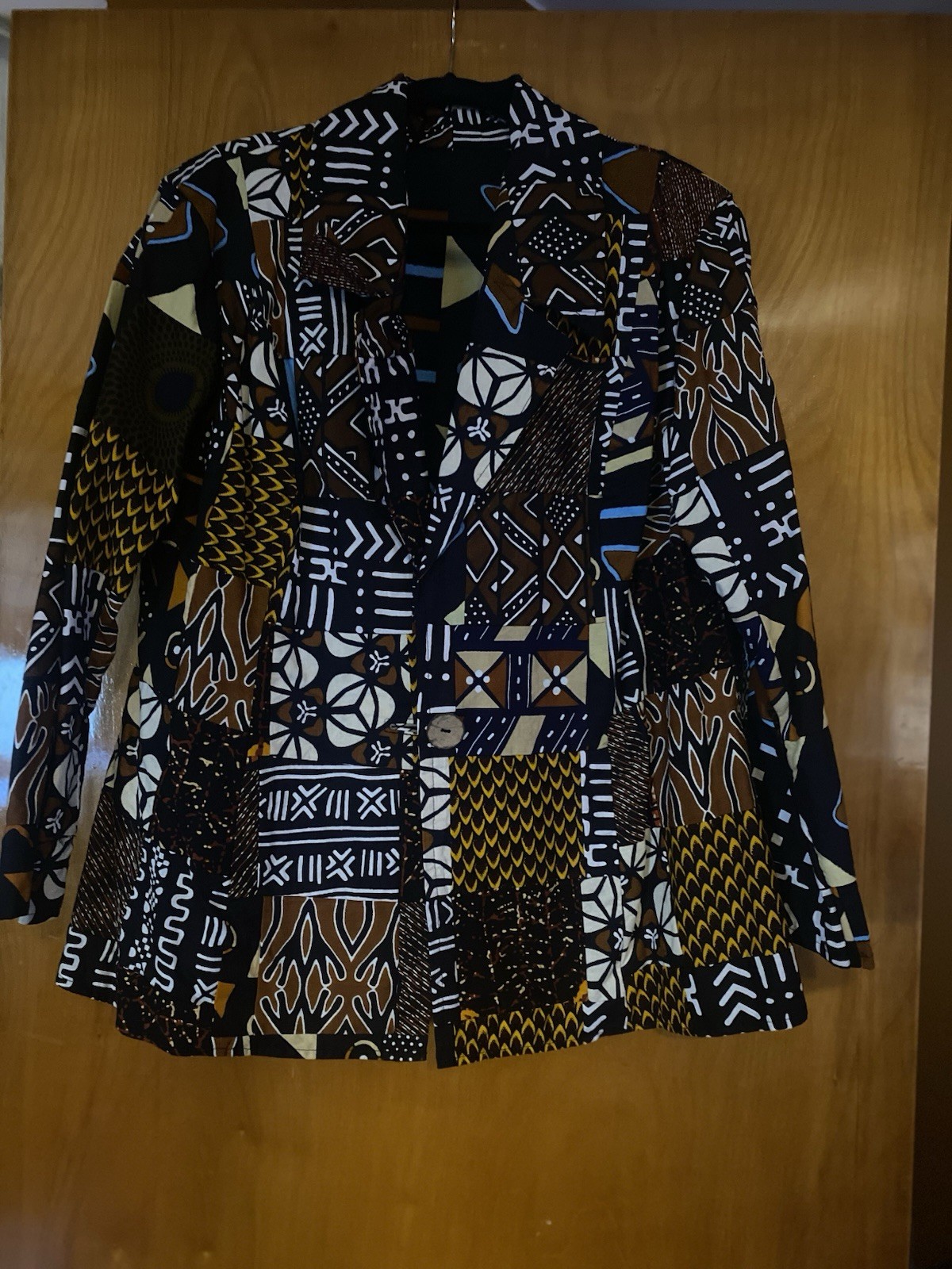 African Ankara Blazer, Size XL