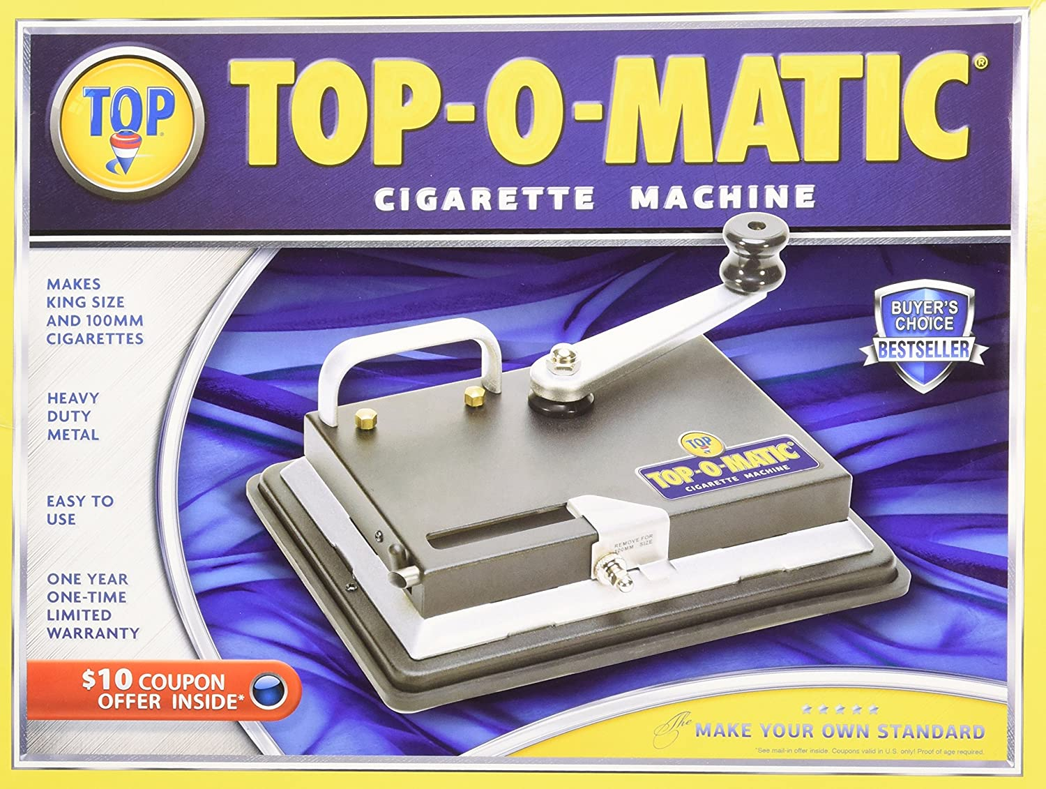 Top O Matic Cigarette Rolling Machine Makes King Size Regular And 100mm