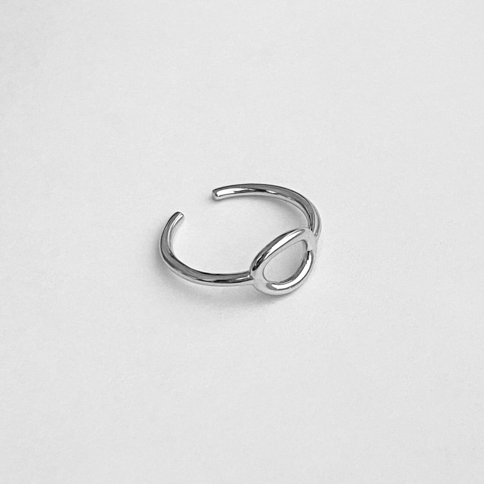 Sterling Silver Open Circle Toe Ring, Halo Ring, Silver Ring, Boho Ring