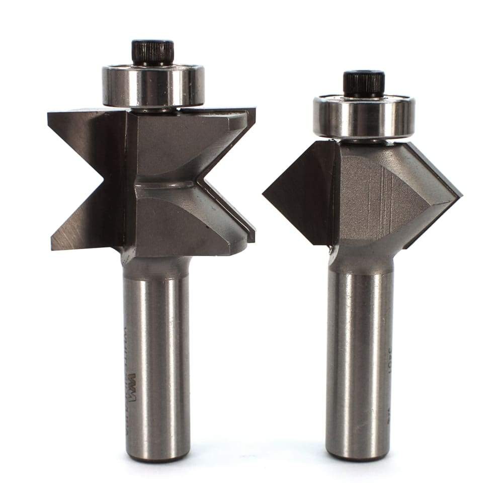 Whiteside 3400 Edge Banding Router Bit Set for Woodworking - 1/2"SH, 3/4"CL,