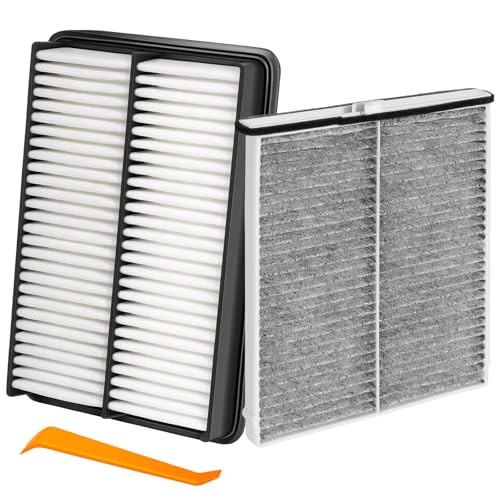 Engine & Cabin Air Filter Kit Compatible with 2014-2018 Mazda 3, 2014-2021