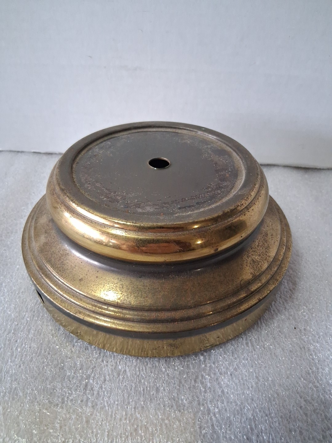Falkenstein Table Lamp Steel Brass Tone Base Replacement Parts Worn Finish