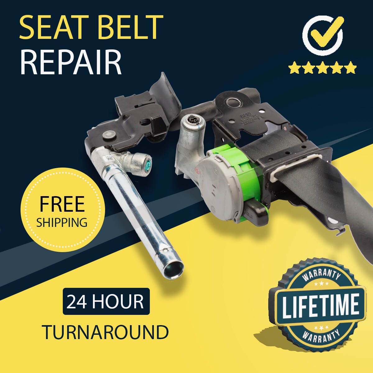 For NISSAN Versa Seat Belt Dual-Stage Repair Service - 24HR Turnaround!