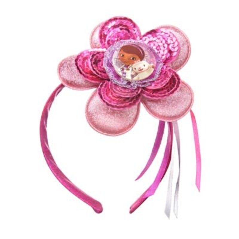 Disney Flower Doc McStuffins Deluxe Pink Headband, Ages 4+