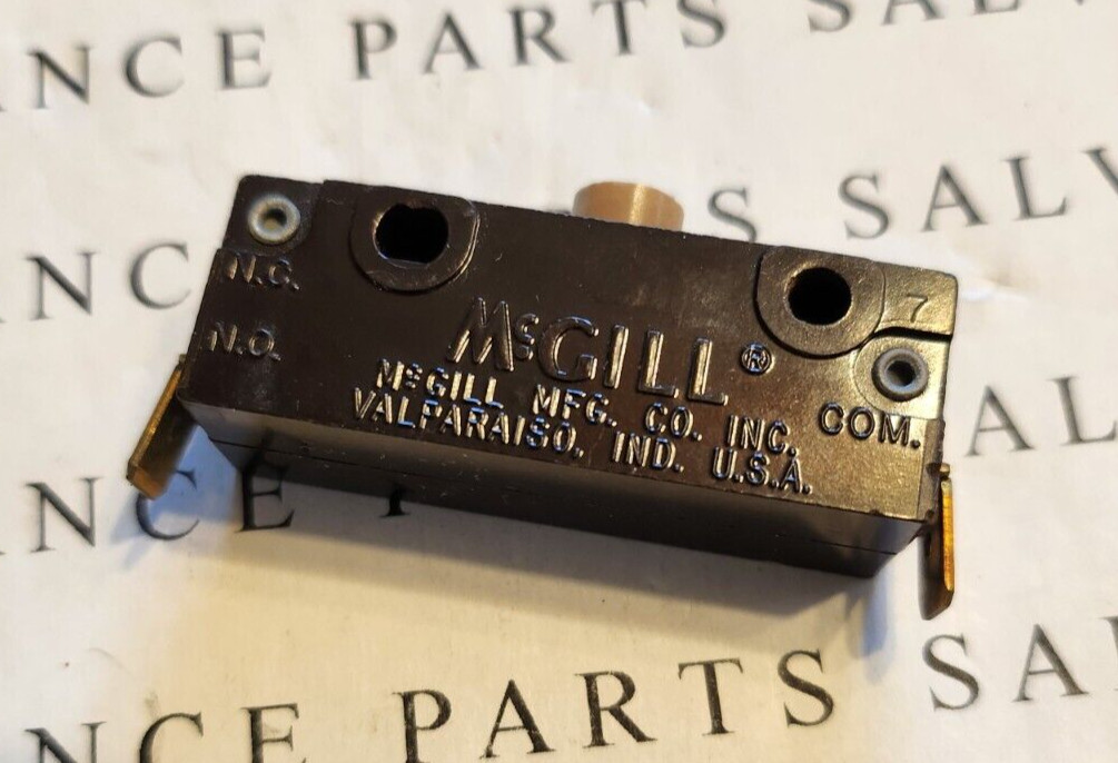 MCGILL MICRO SWITCH 2601-0050  695T159P01 NORMALLY OPEN 20A 125/250VAC  TESTED