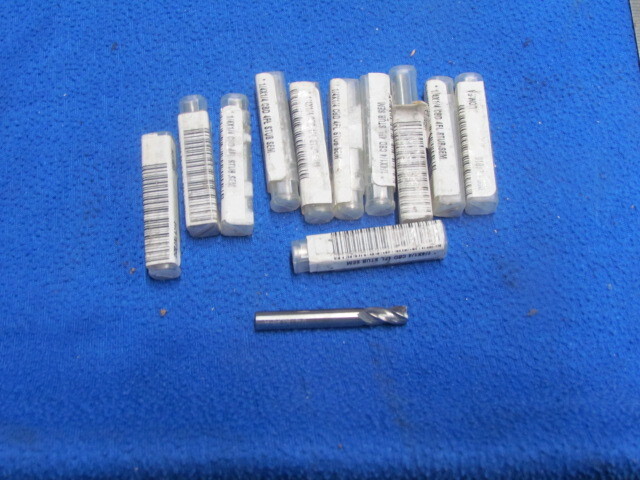 12 NEW 1/4 4 FL Solid Carbide End Mills                      M-256