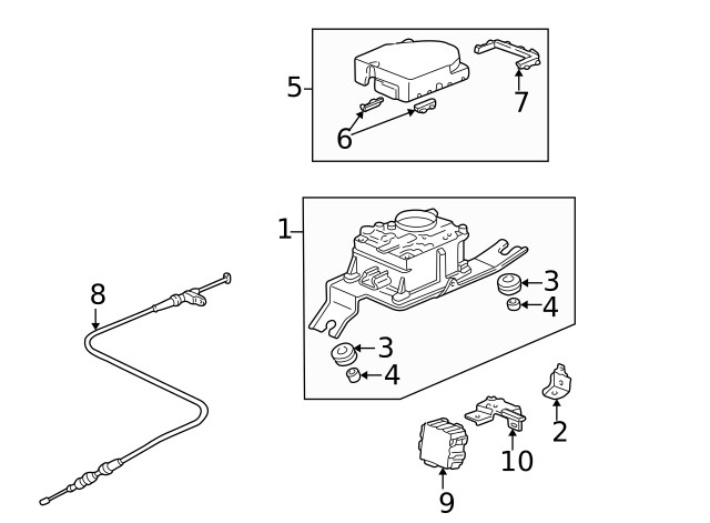 Genuine Honda Control Module Bracket 36701-S9A-A00