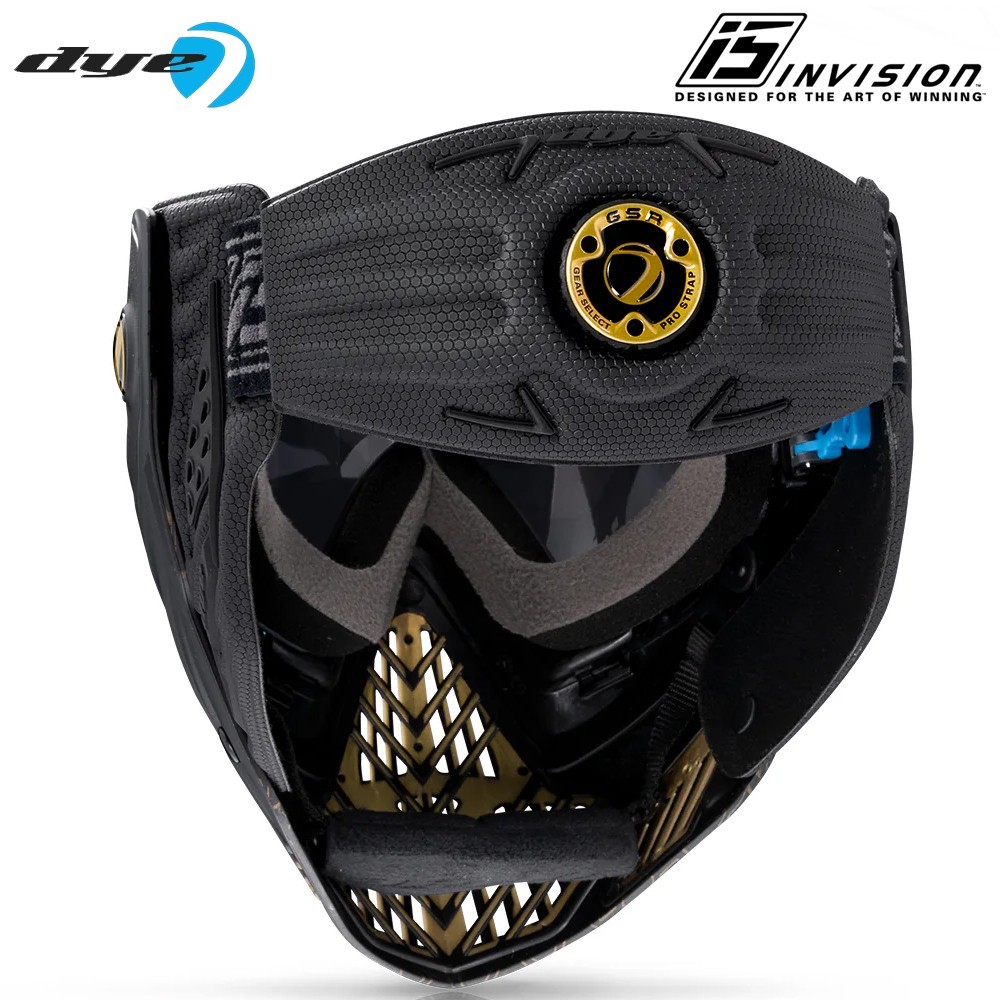 Dye Paintball I5 Protective Gear Goggle System Mask Hypercam Black/Gold