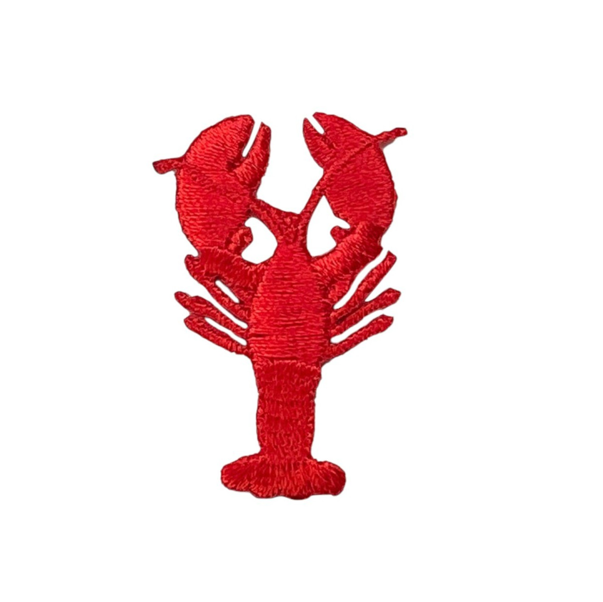 1.5 inch - Red Lobster Crawfish Mudbugs - Iron on Embroidered Patch