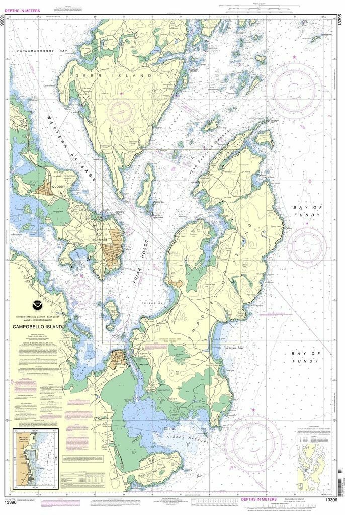 NOAA Nautical Chart 13396: Campobello Island; Eastport Harbor