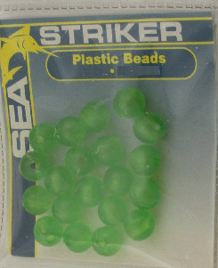 Sea Striker 6CHB 6mm Green Plastic Beads 36Ct