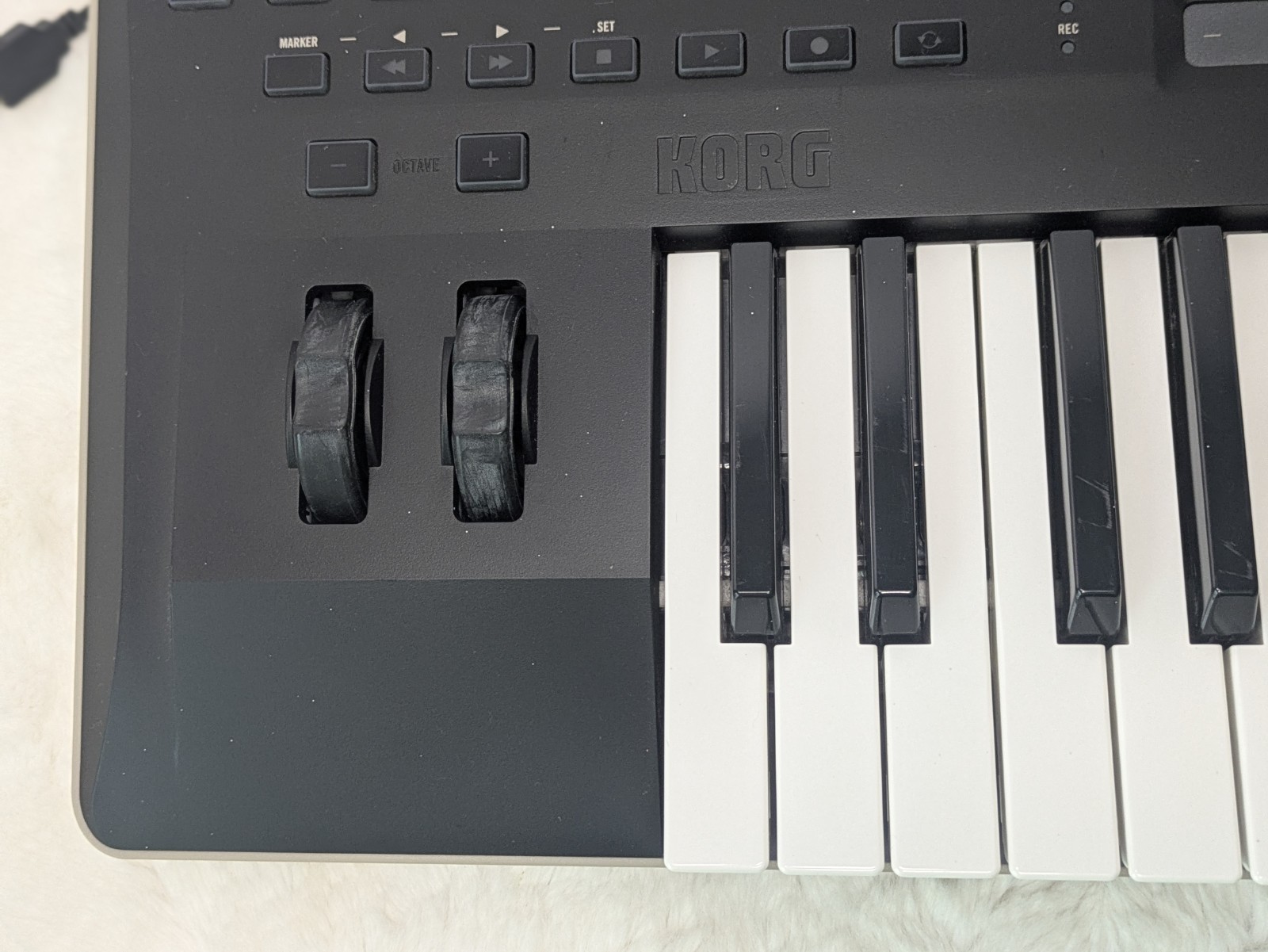 Korg taktile-25 USB MIDI Keyboard Controller 25-Key Touch Pad Tested Works