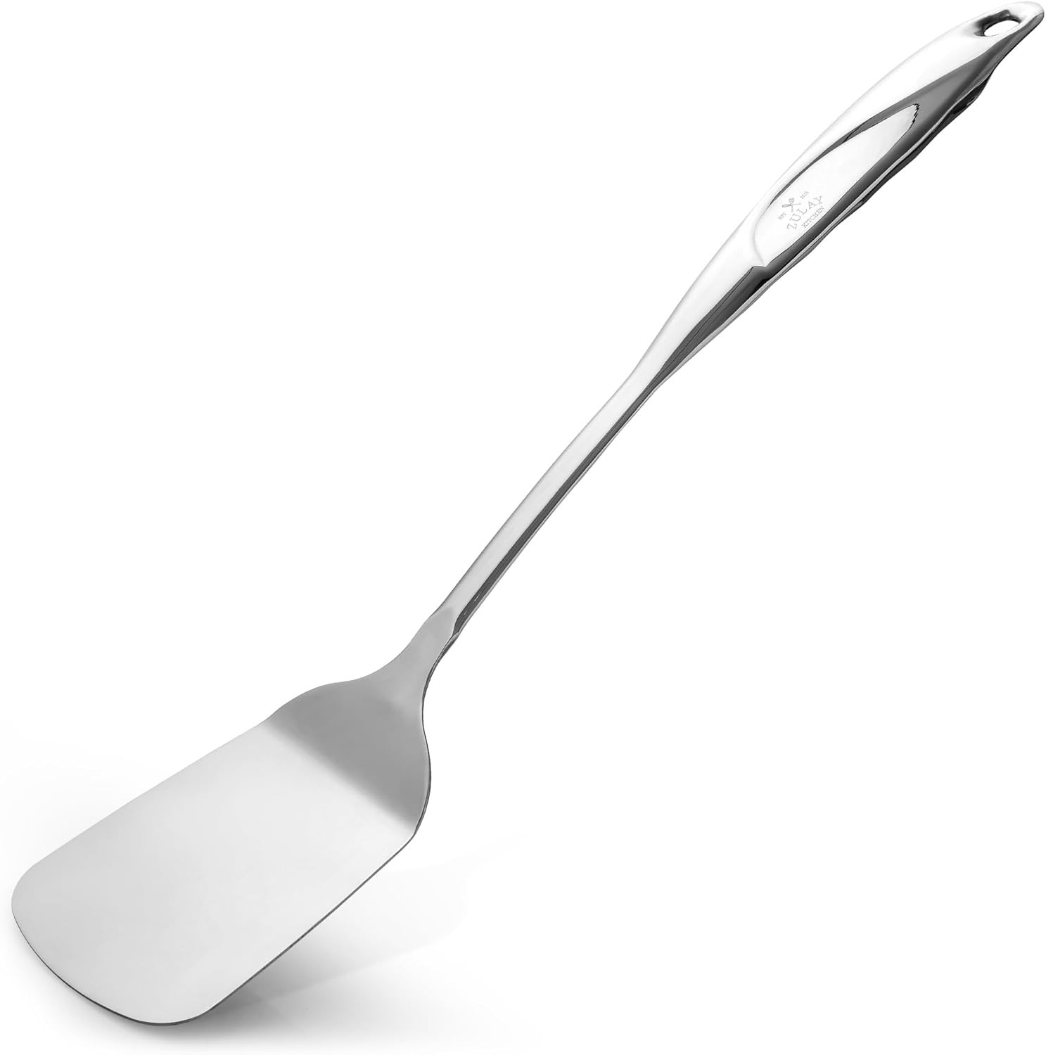 Premium Stainless Steel Metal Spatula - Cooking Spoon Turner - Durable Cooking