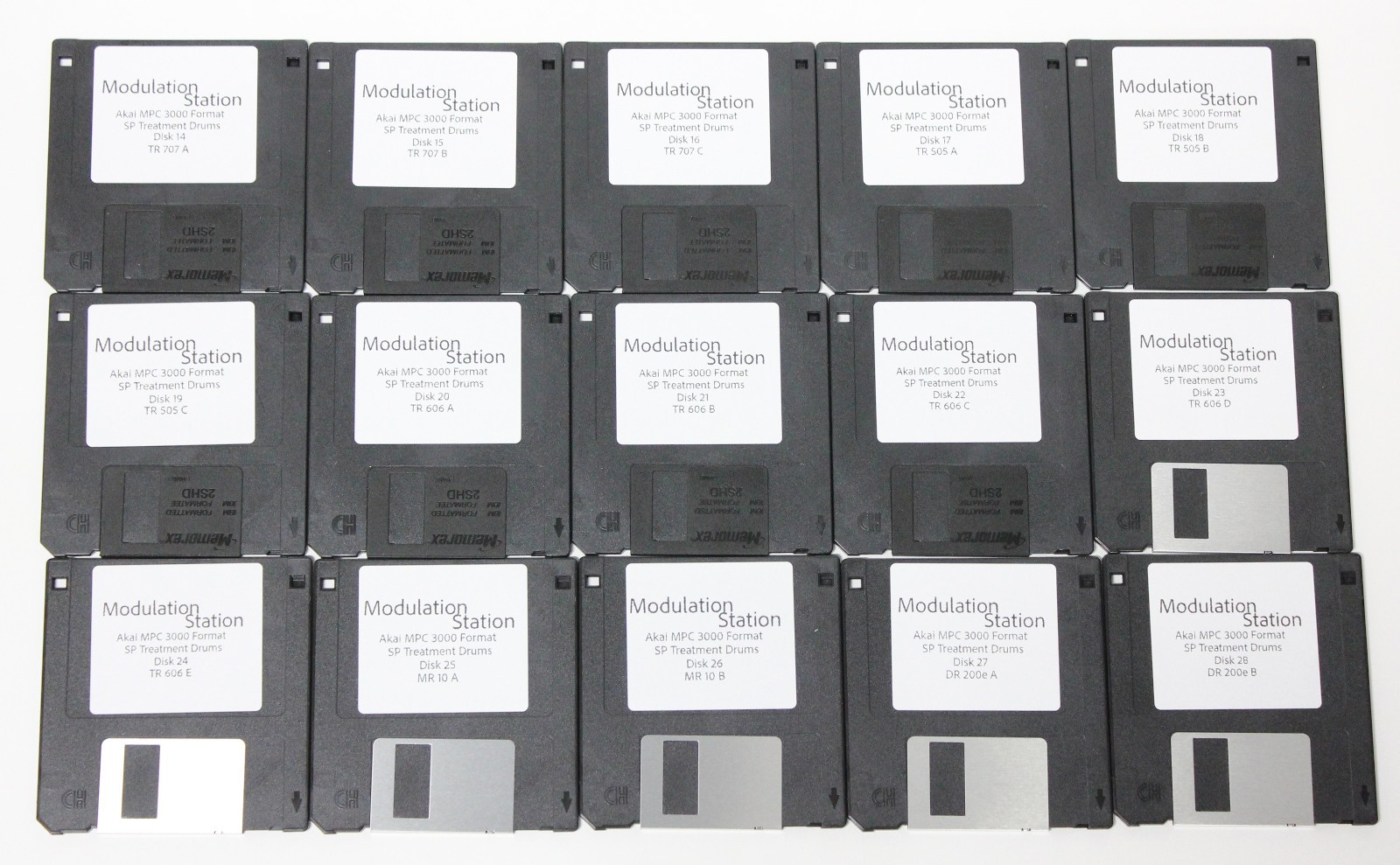 Akai MPC 3000 2000 2000xl Disks Floppy Disk Drum Sample Library 707 606 SP1200