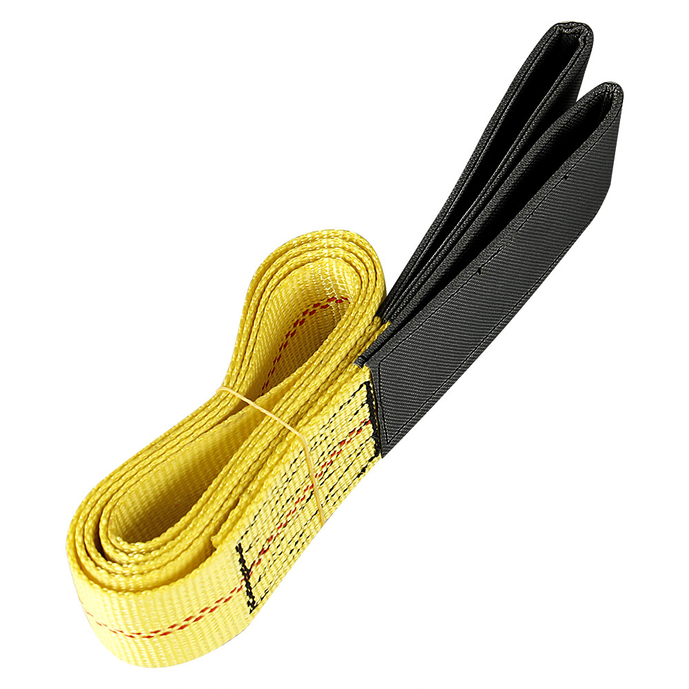 2" x 6’ Durable Performance Engineered Cargo and Load Lift Sling with Flat Loops