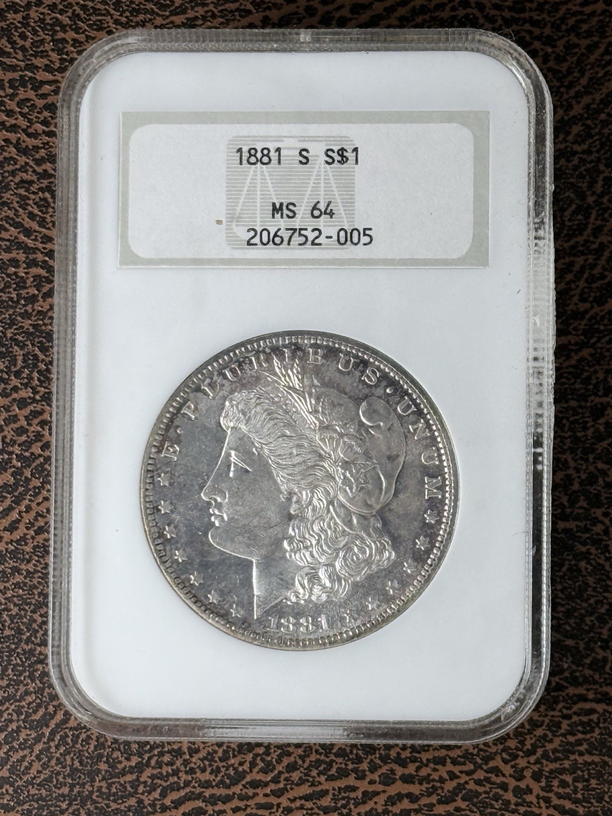 1881-S $1 Morgan Silver Dollar NGC MS64 Free Shipping!