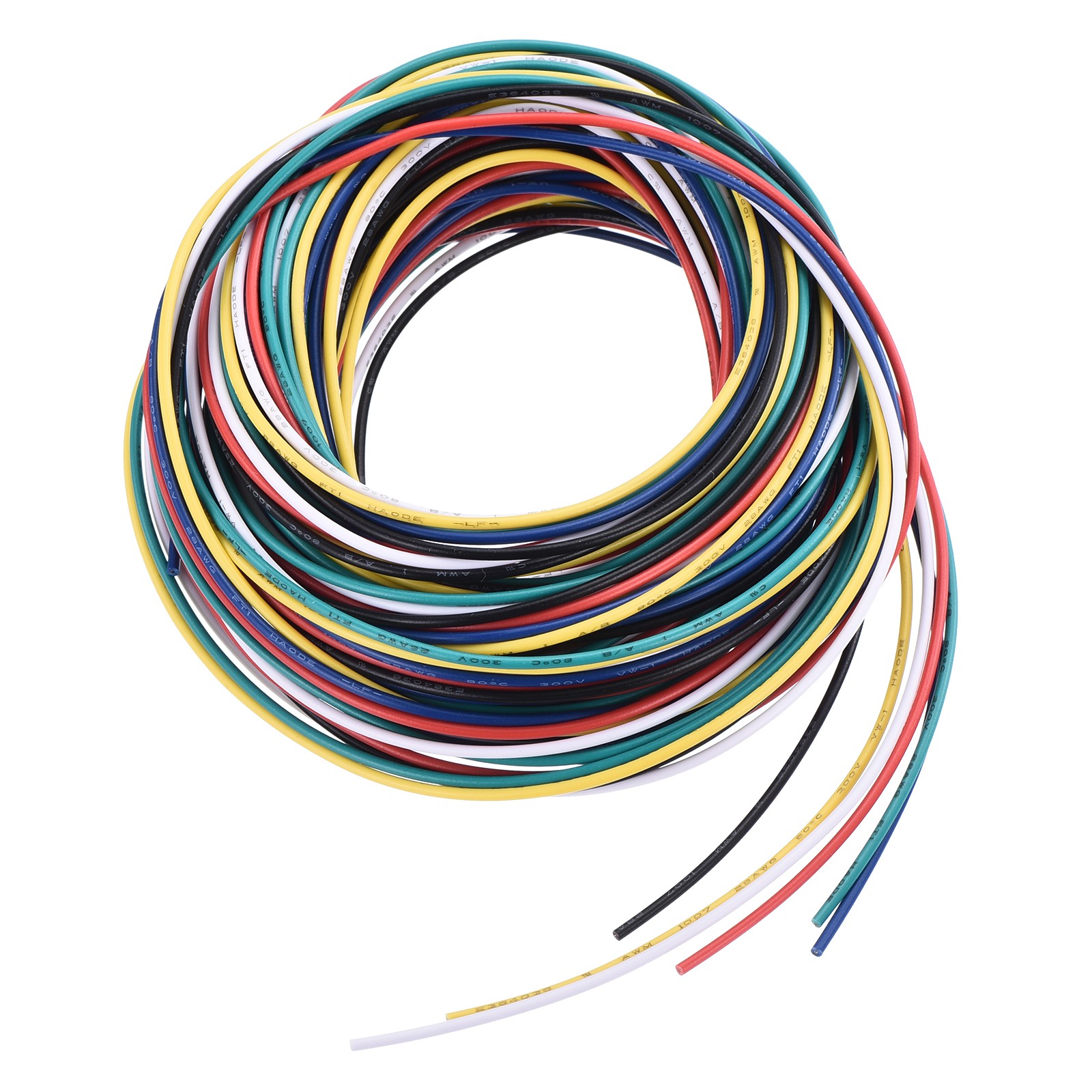 28 Gauge Hookup Wire 3.0m/10ft 28AWG Electrical Wire 6 Color 1.5mm