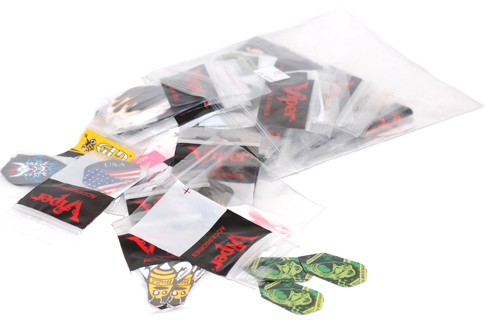 Viper By Gld Products Assorted Poly Pro Dart Flights 50 Sets Of Mixed Standard