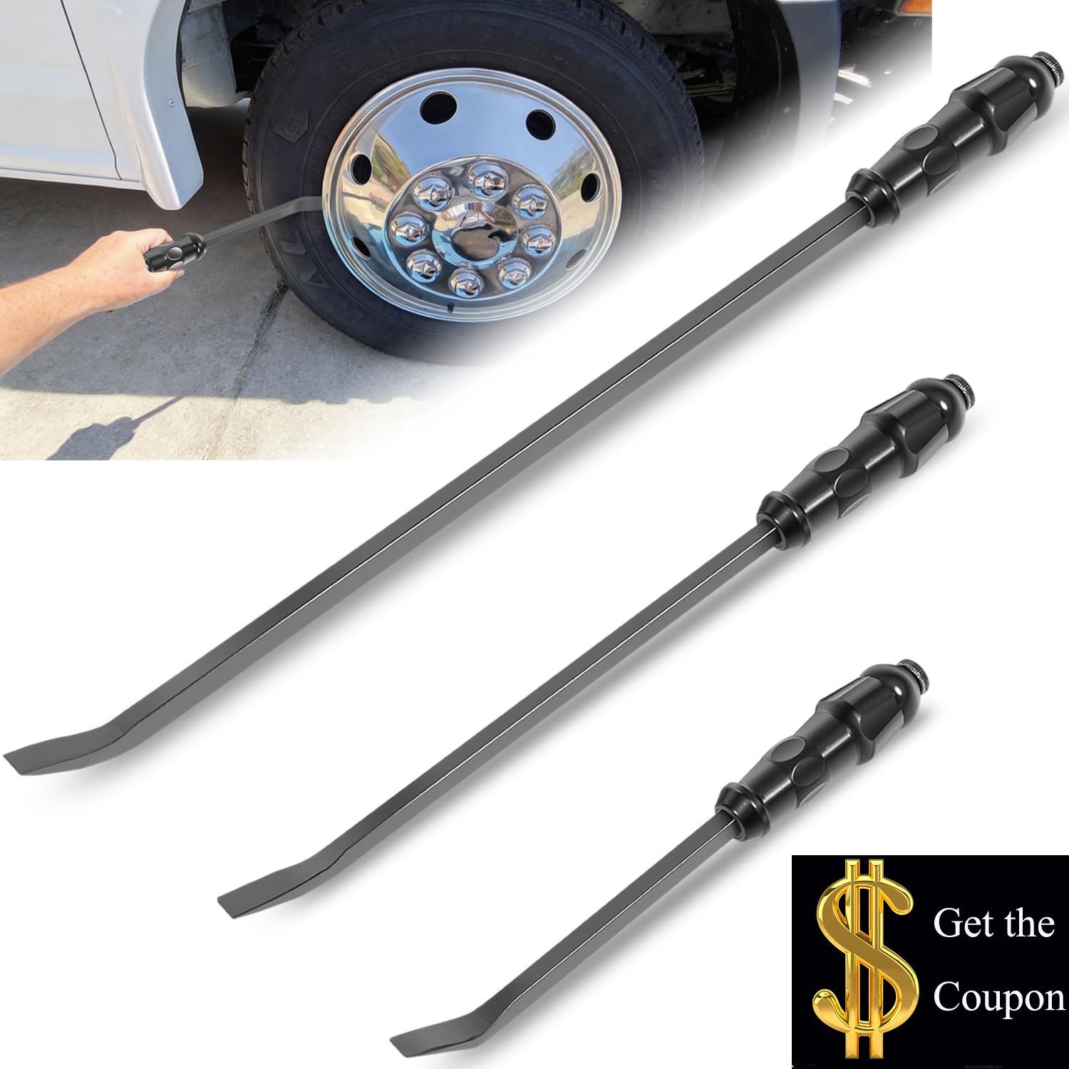 Angled End Handled Pry Bar Set 3-Piece 12 17 25 in. LSQ42103 Angled Tip Pry Bar