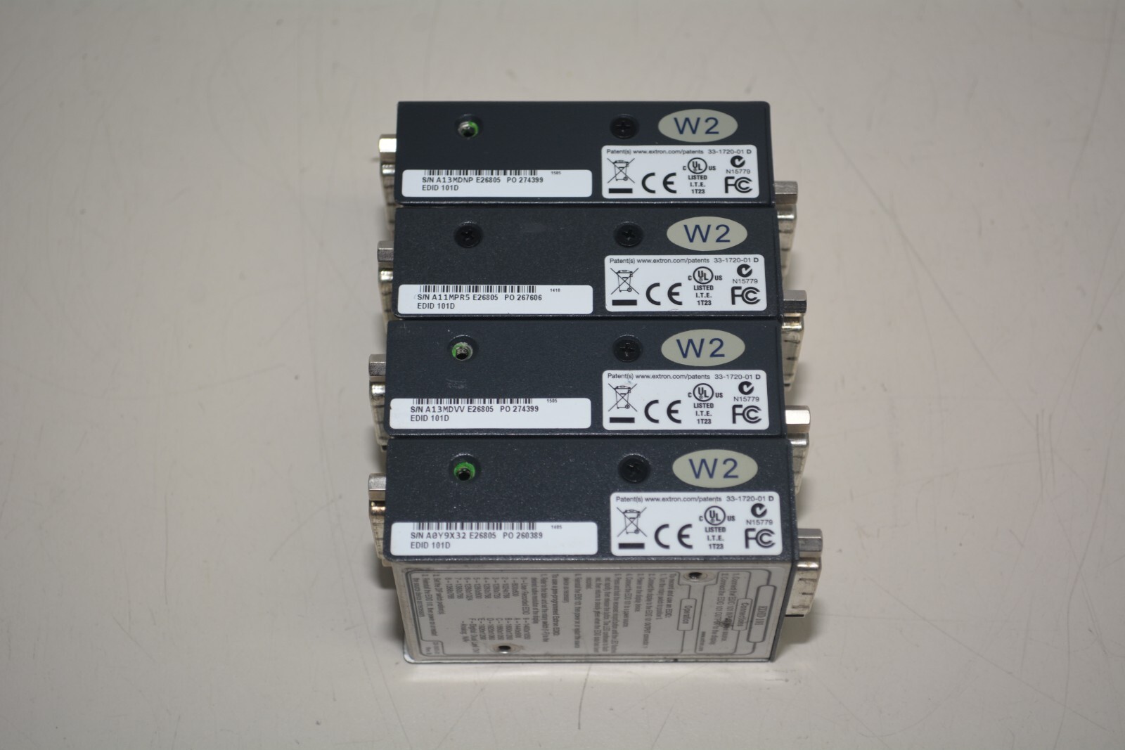 Lot 4x Extron EDID 101D DVI Emulator Minder Input Emulator EDID 101 #W3291