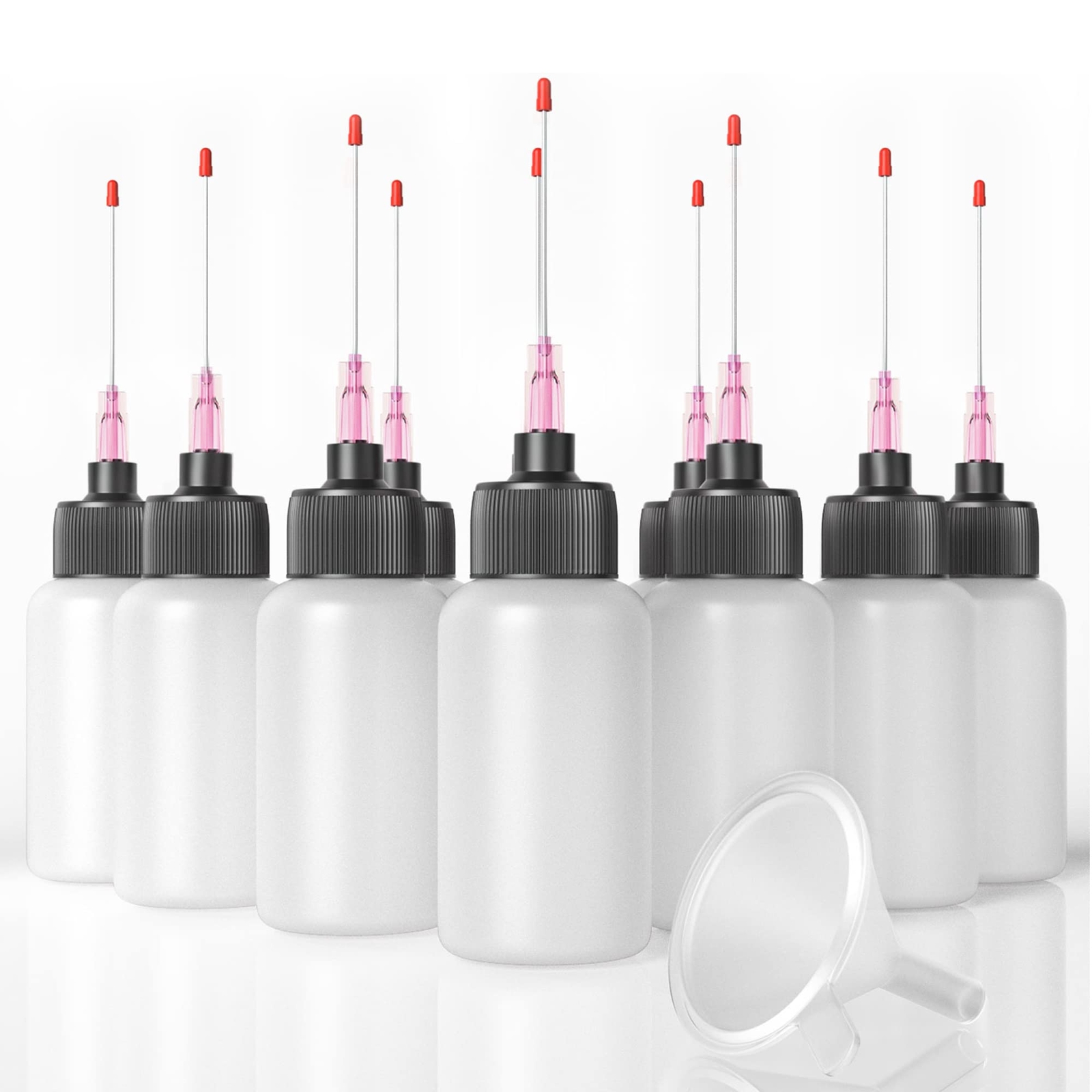 10 Pcs Needle Oiler (1 OZ), Precision Tip Applicator Bottle, LDPE Gun Oil Bot...