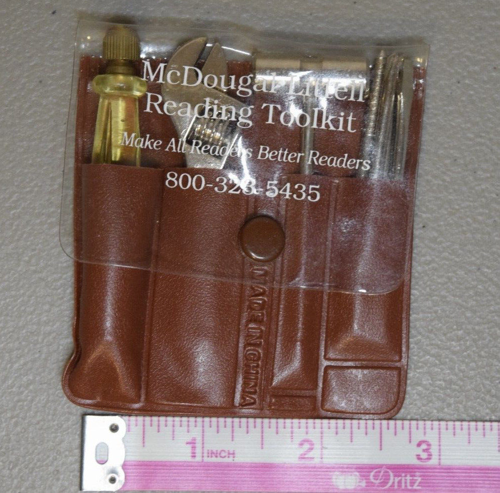McDougal Littell Reading Toolkit Miniature Portable Tool Kit With Plastic Case