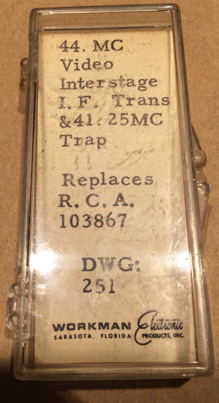 Workman TF286 44MC Video Inter IF Trans RCA 103867