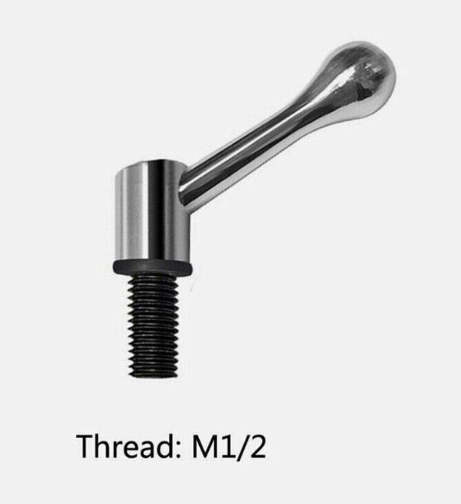 1x Milling Machine M1/2 Table Lock Bolt Mill Handle Thread Head Part