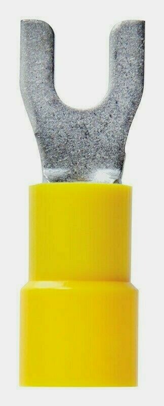 Jandorf Terminal SPADE 5pk YELLOW 12-10 Ga. No. 6 Stud Vinyl Insulated 60846 NEW
