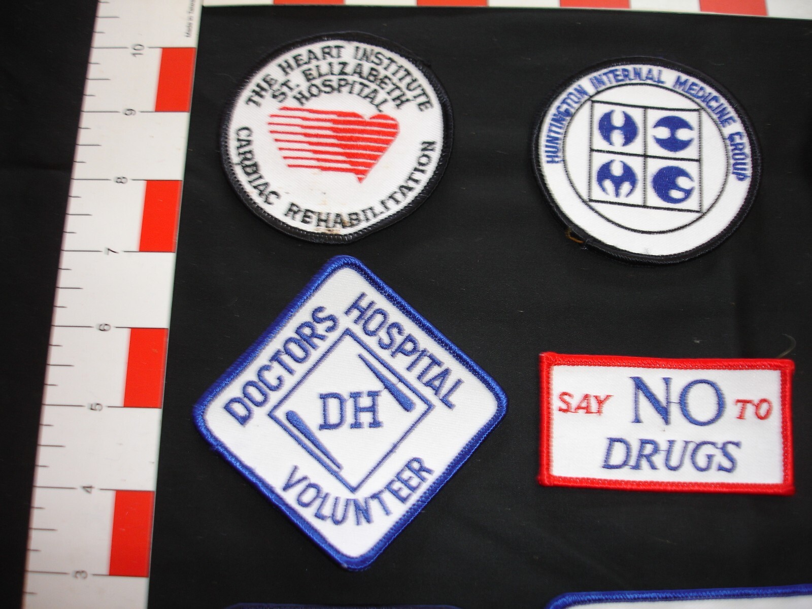firefighting rescue fire department vintage patch set