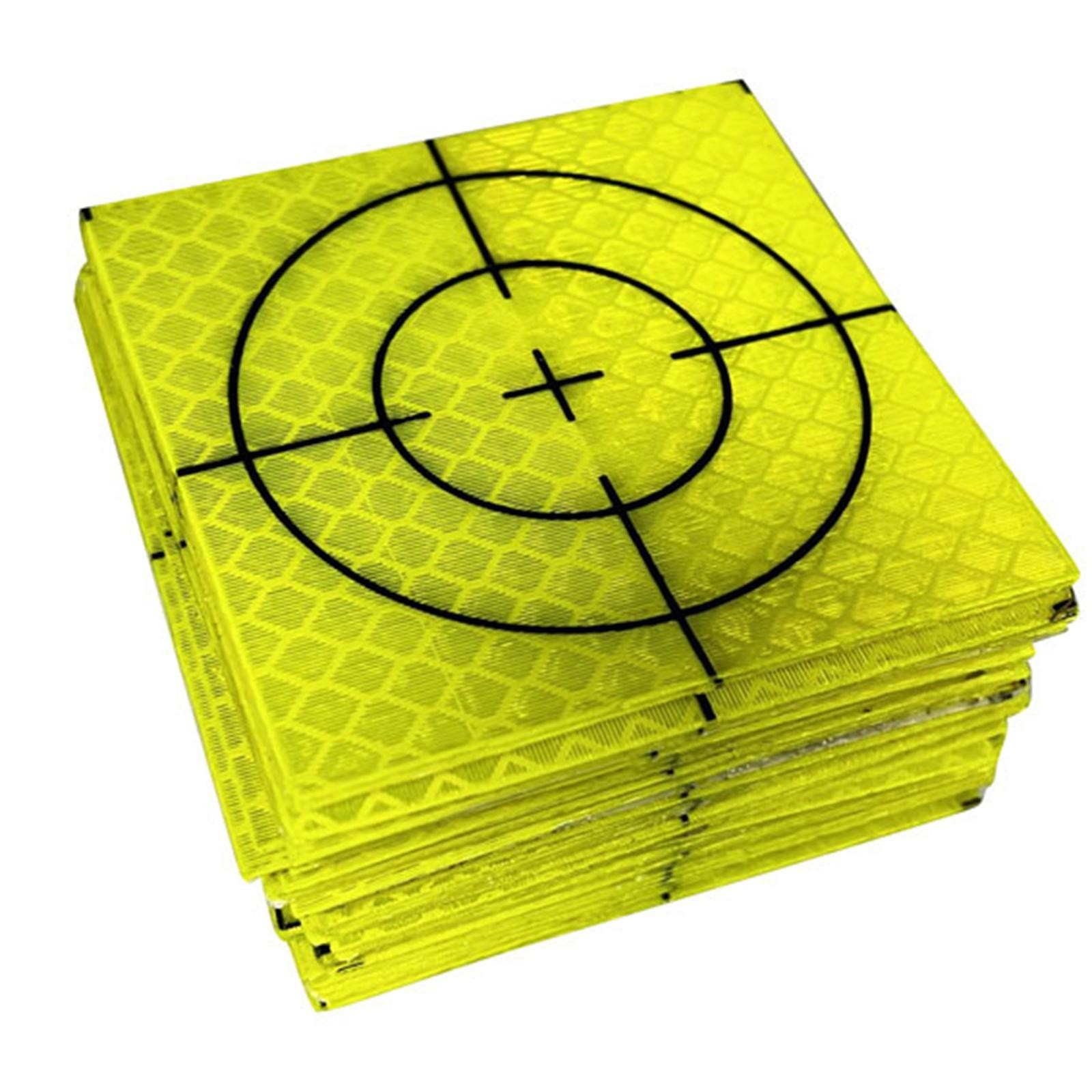 100pcs Acrylic Reflective Tape Target Target Sheets 4cmx4cm