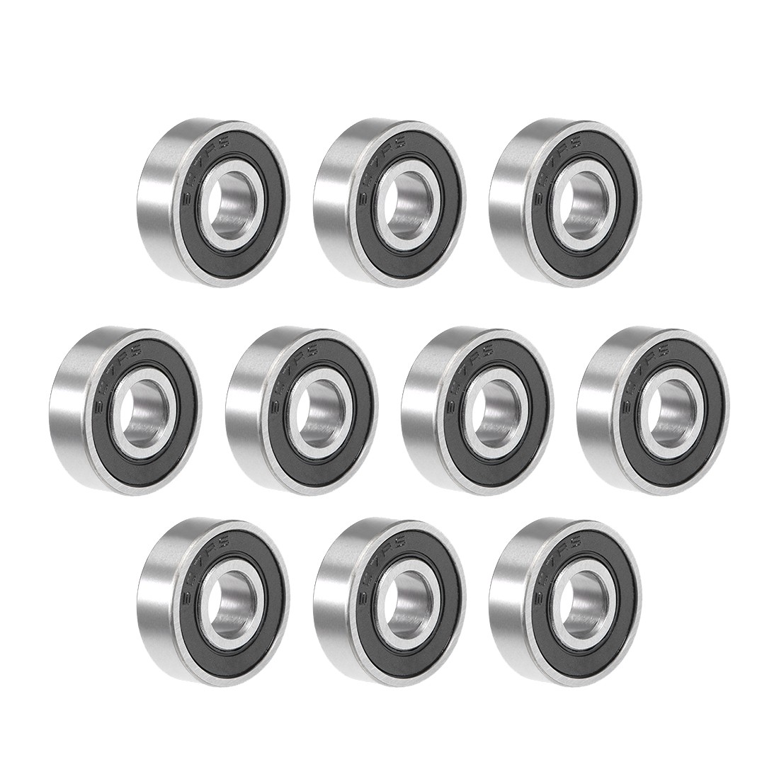 607-2RS Deep Groove Ball Bearing 7x19x6mm Double Sealed GCr15 Bearings 10pcs