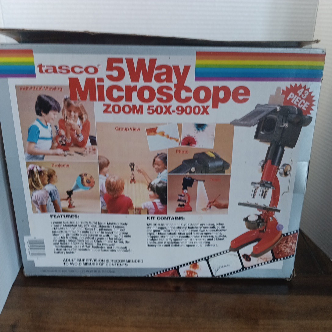Tasco 5 Way Microscope Incomplete Set