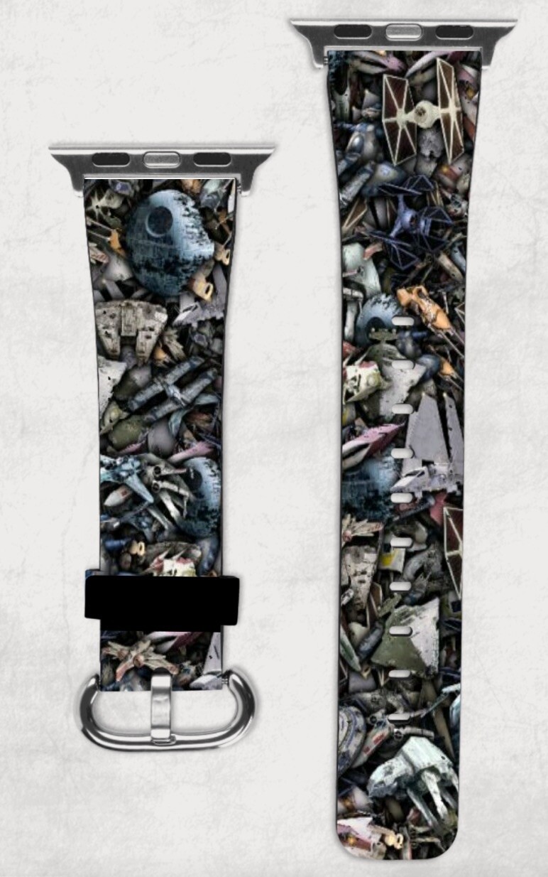Star Wars Vehicles Disney Apple Watch Band NEW 38/40/41 & 42/44/45 Death Star