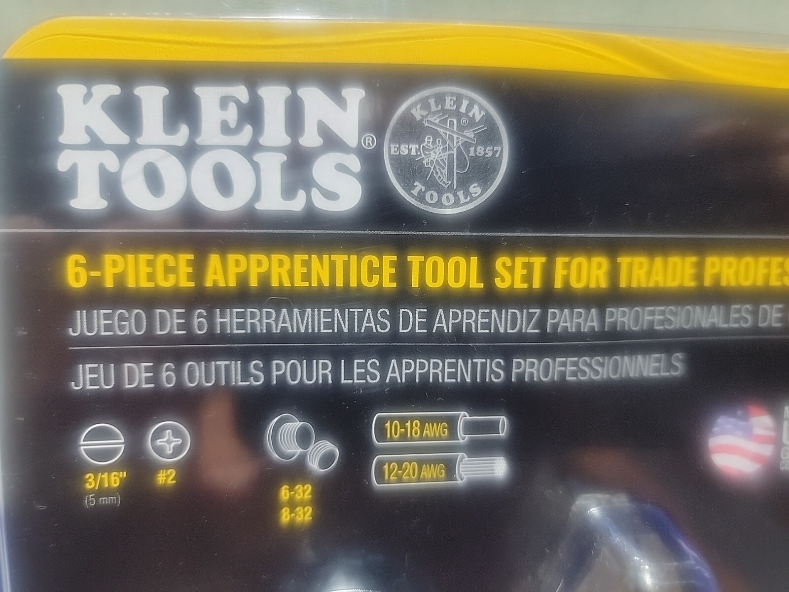1 KLEIN TOOLS # 94126 6-PIECE APPRENTICE TOOL SET FOR ELECTR. TRADE PRO.🤑FS&H🤑