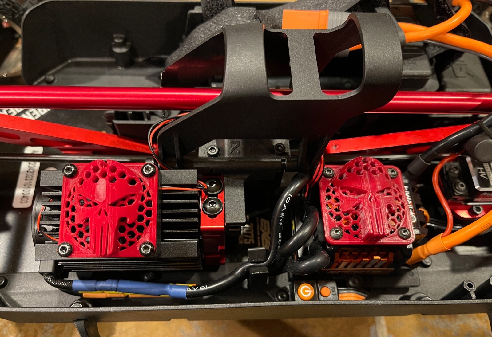 Arrma 6s ESC Firma 150A and Motor Fan Cover set, Mojave, Kraton, 3D Punisher
