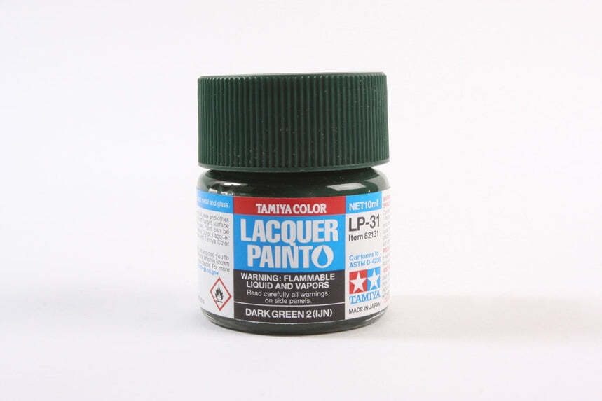 Tamiya 82131 LP-31 Dark Green 2 (IJN)  Lacquer Paint 10ml TAM82131 - US