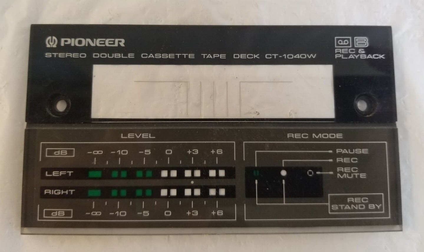 Lot of PIONEER CT-1040W Stereo Cassette Tape Deck TAPE DOOR DECK B
