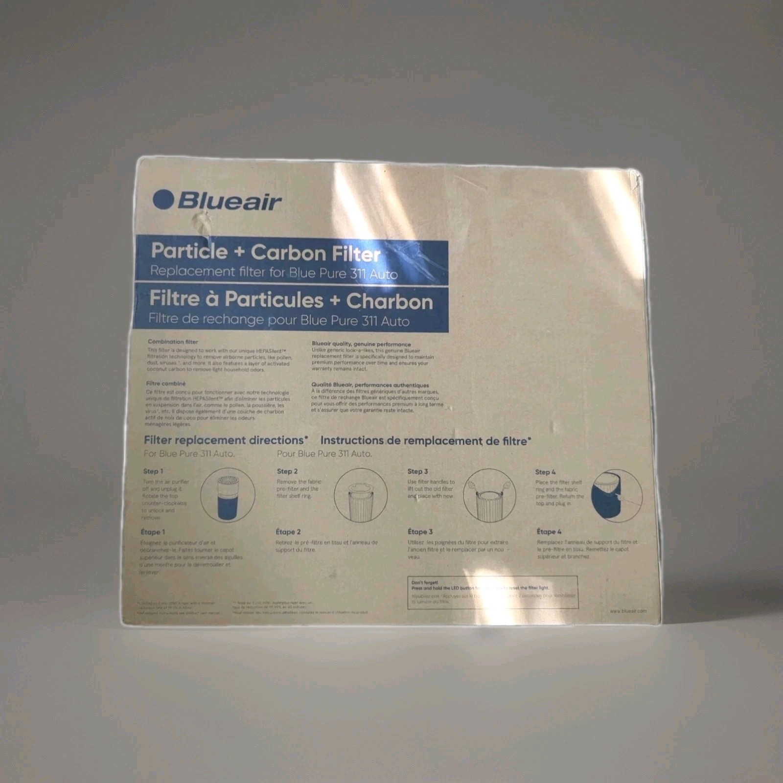 Blueair For Blue Pure 311 Auto Particle + Carbon Air Filter Replacement New
