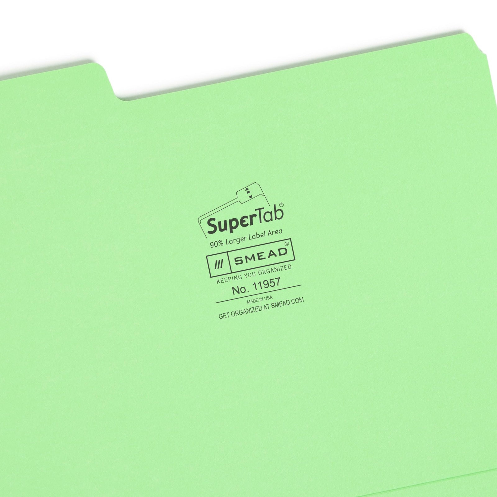 24 PCS SuperTab File Folders Oversized 1/3Cut Tab Letter Size Assorted Colors