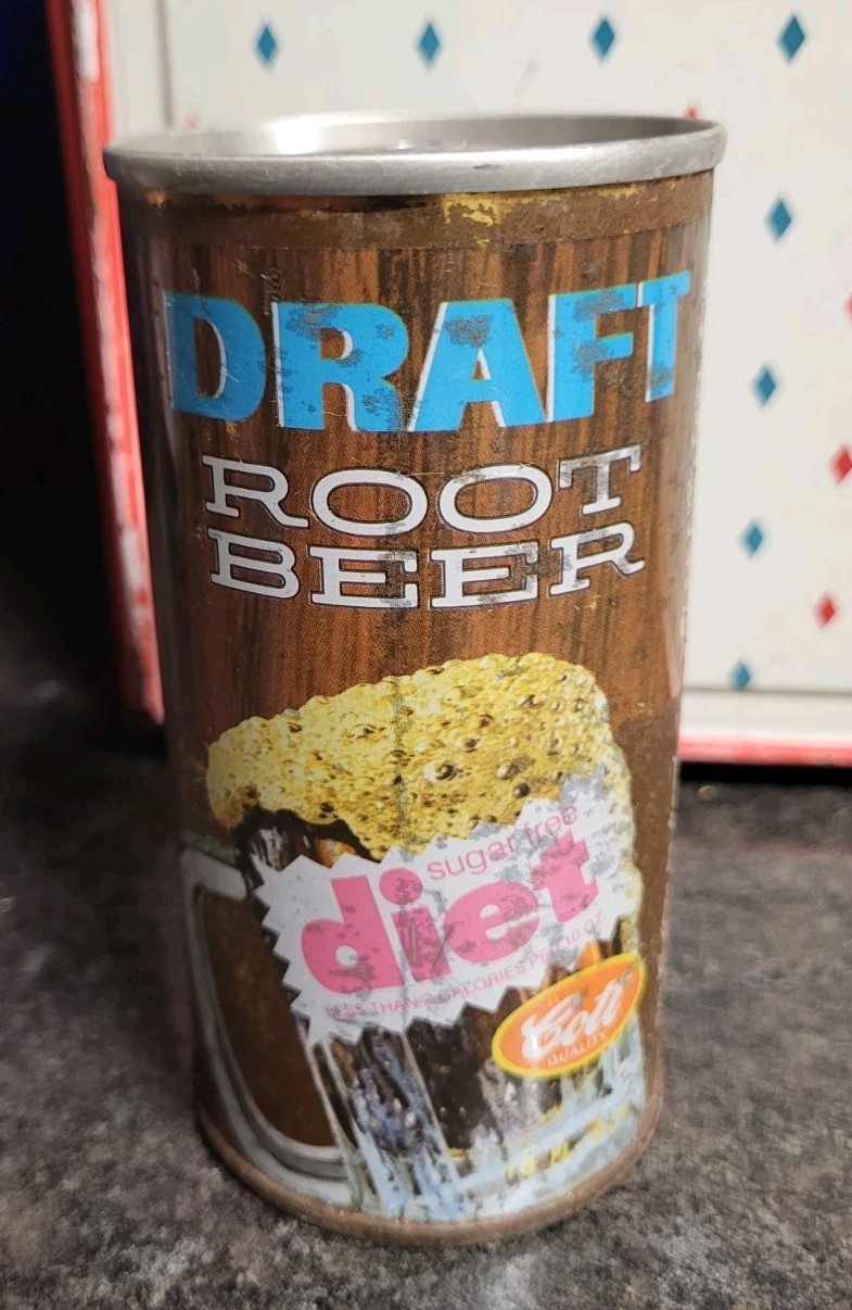 1970s Colt Draft DIET Root Beer Can CANADA VERSION Rare